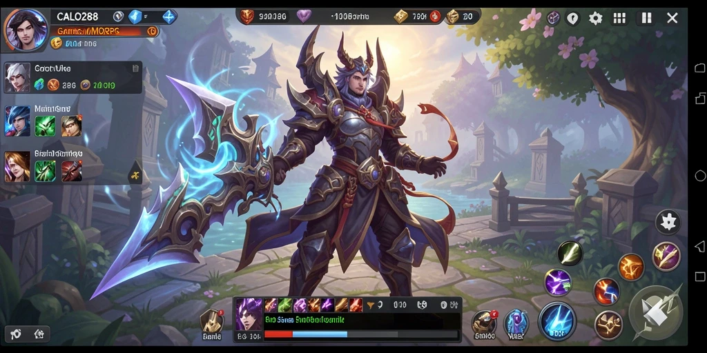 Tampilan gameplay menakjubkan dari CALO288 dalam dunia MMORPG.