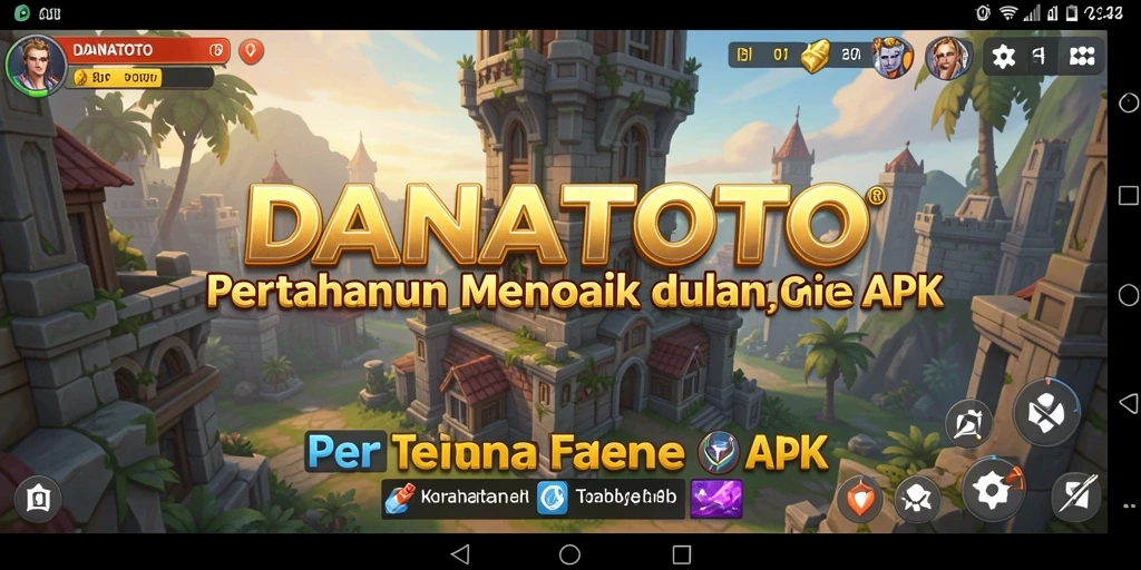 Tangkapan layar gameplay menakjubkan dari DANATOTO Tower Defense.