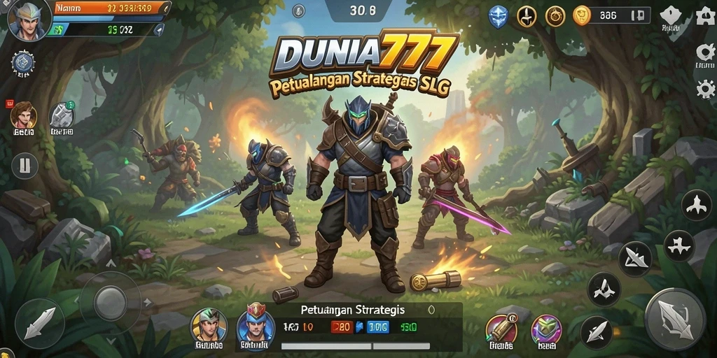 Tampilan gameplay DUNIA777 yang menarik dan strategis.