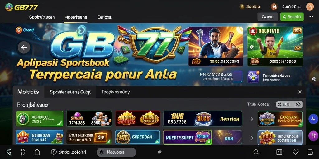 Tampilan gameplay menarik dari aplikasi Sportsbook GB777.