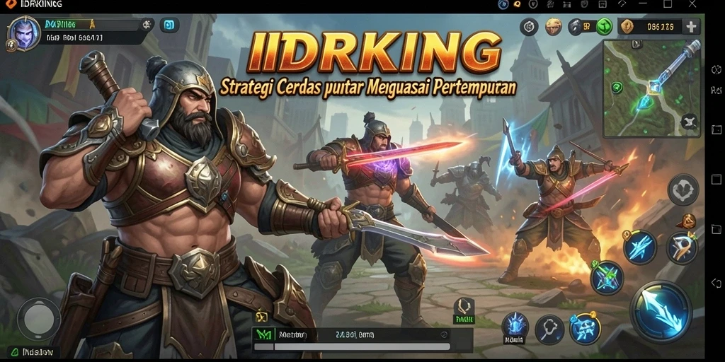 Tangkapan layar menampilkan intensitas pertempuran di IDRKING.