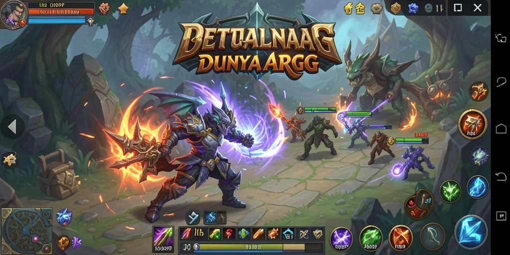 Menampilkan aksi seru dalam gameplay ARPG IDRRP.