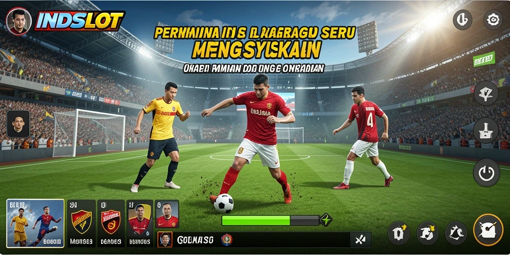Tampilan seru dari gameplay INDSLOT dengan aksi olahraga yang menegangkan.