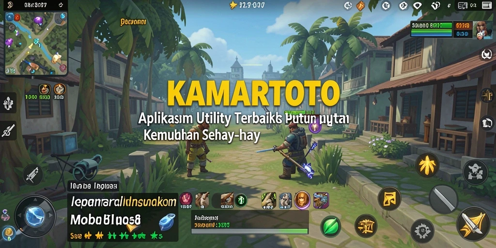 Tampilan antarmuka utama KAMARTOTO dengan fitur-fitur Utility.