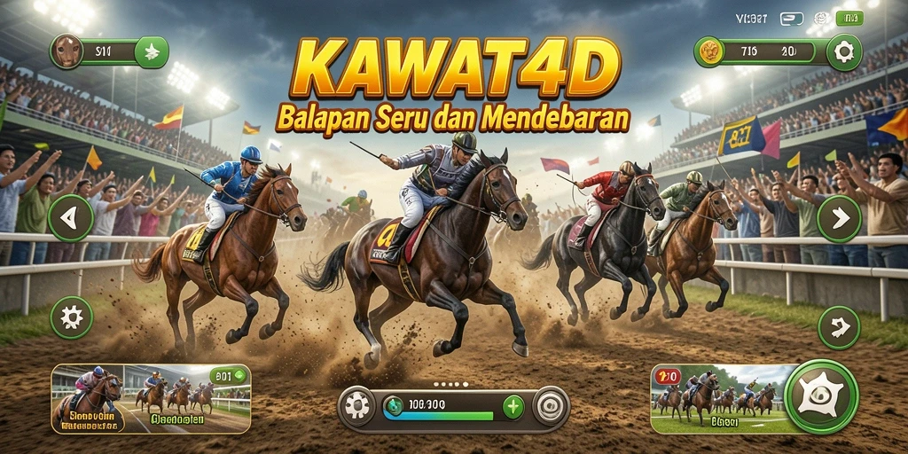 Tampilan balapan seru dalam KAWAT4D dengan grafis menawan.