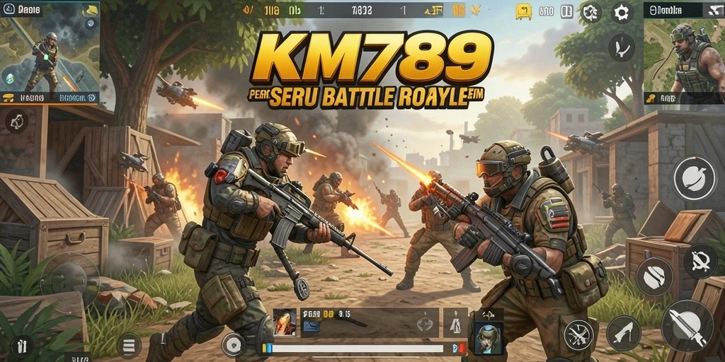 Tangkapan layar gameplay KM789 dengan pertempuran yang seru dan mendebarkan.