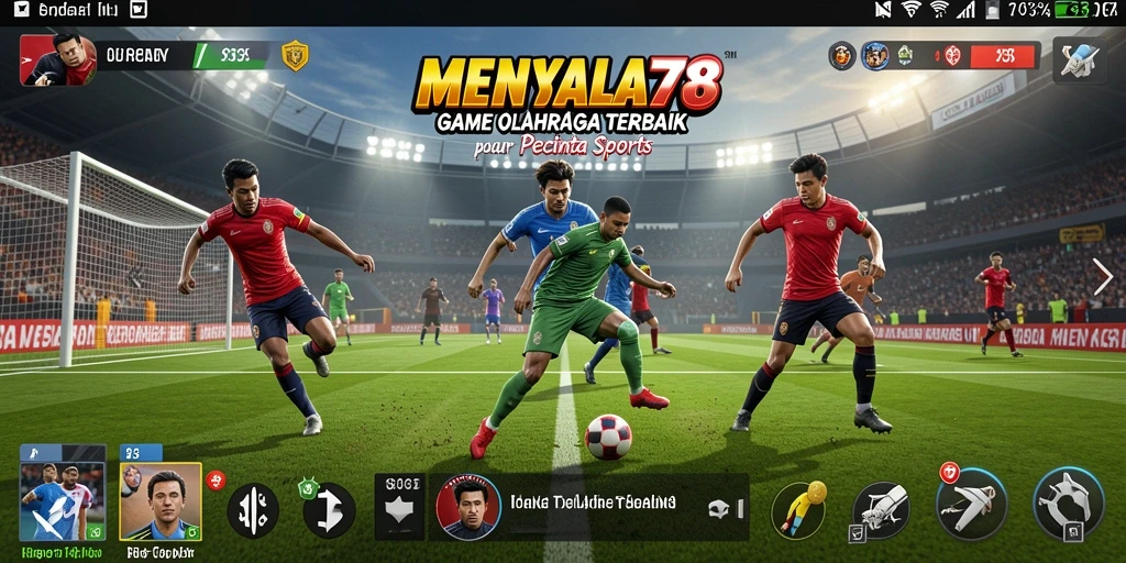 Tangkapan layar gameplay MENYALA78 dengan momen seru pertandingan olahraga.