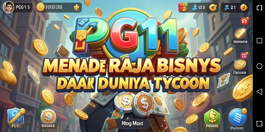 Tampilan gameplay PG11 yang menegangkan dan penuh strategi dalam bisnis Tycoon.