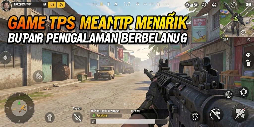 Tampilan gameplay menarik TOKOPEDIAVIP dengan suasana berbelanja yang seru.