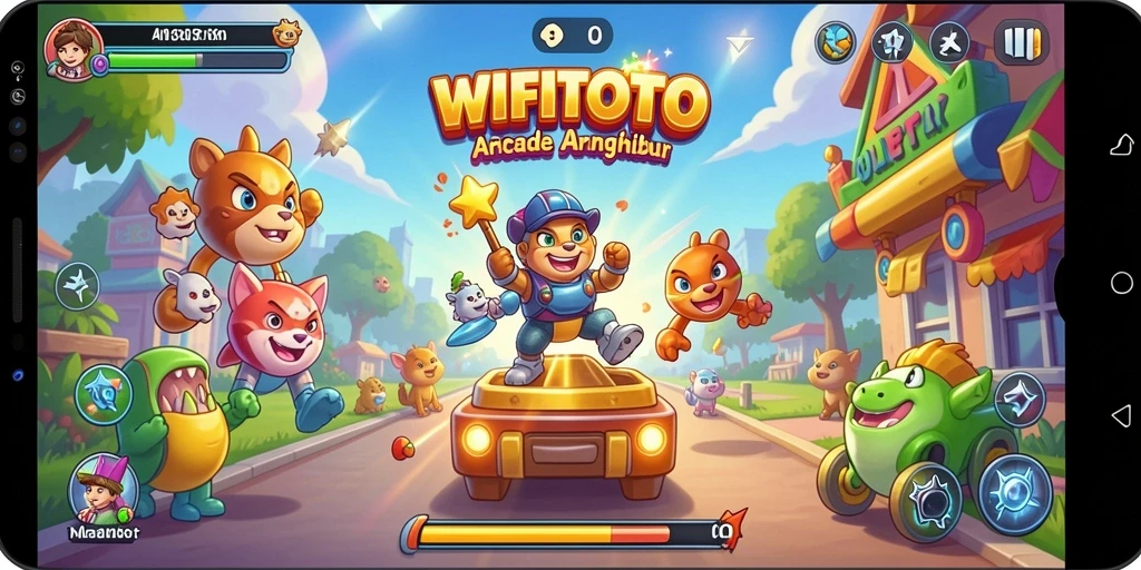 Screenshot gameplay WIFITOTO yang menunjukkan aksi seru permainan Arcade.